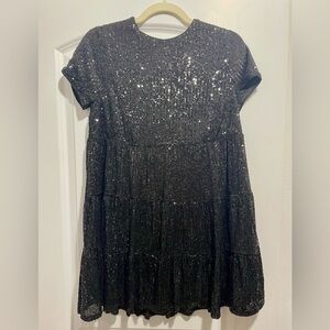 Lulu’s Black Sequin Mini Dress